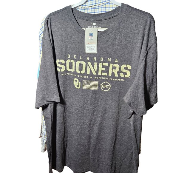 Colosseum Oklahoma Sooners Mens Big & Tall 2XT T-Shirt - Picture 1 of 5